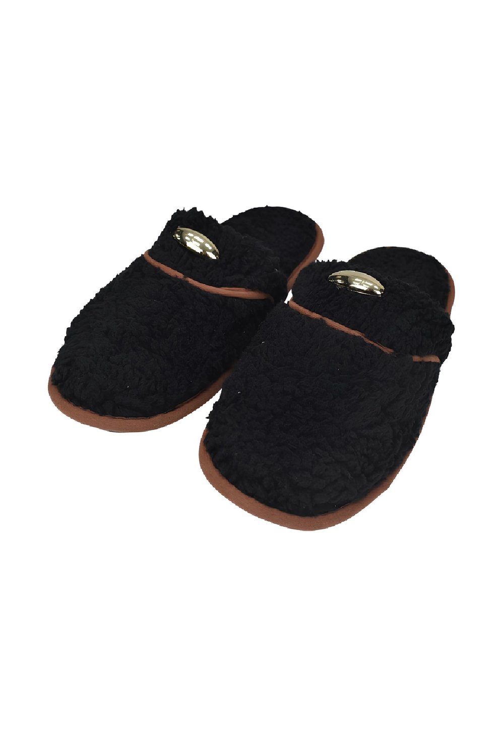 Kadın Kışlık Ev Terliği - Siyah