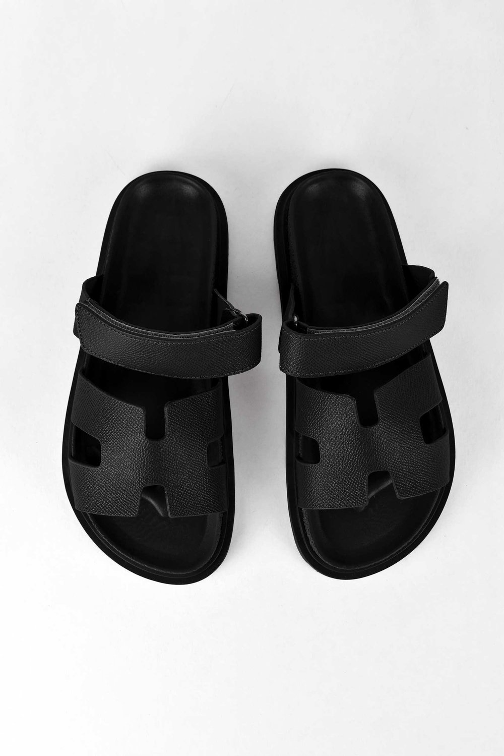 Kadın Önü Açık Cırtlı Rahat Poli Taban Günlük Terlik - Siyah