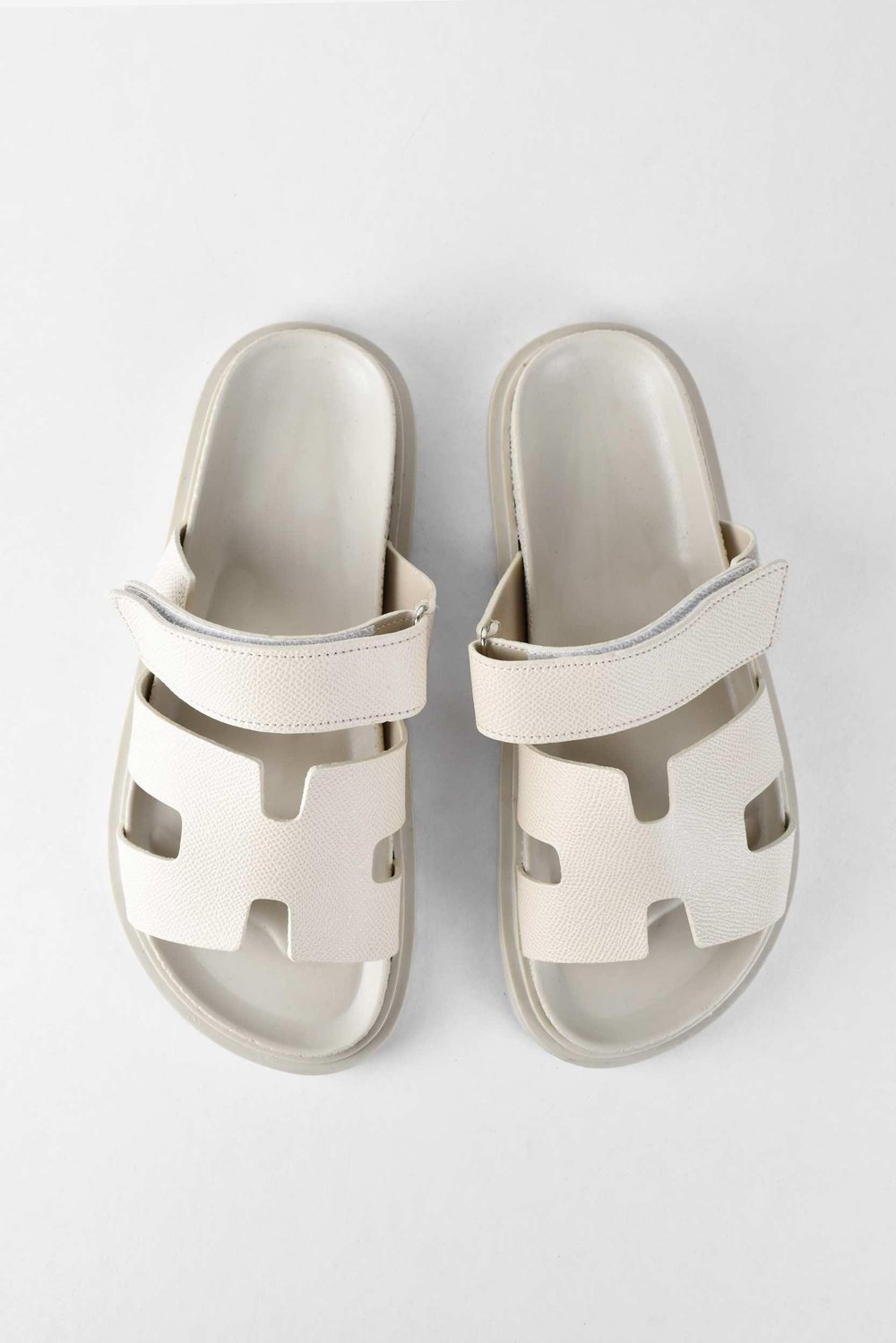 Kadın Önü Açık Cırtlı Rahat Poli Taban Günlük Terlik - Bej