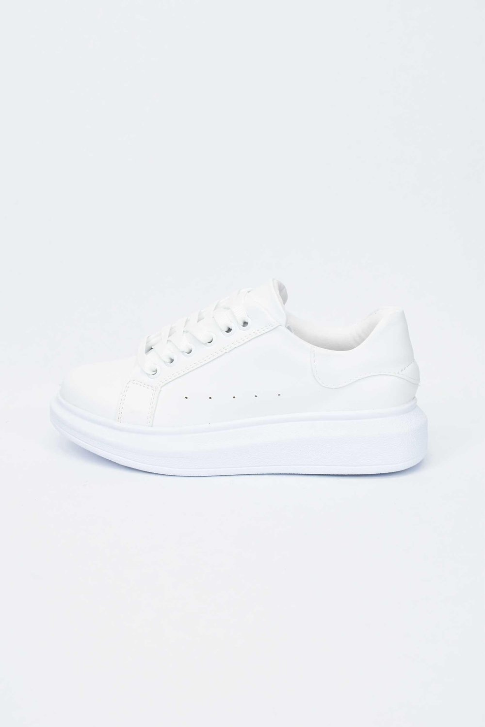 Kadın Yüksek Tabanlı Sneaker- Beyaz