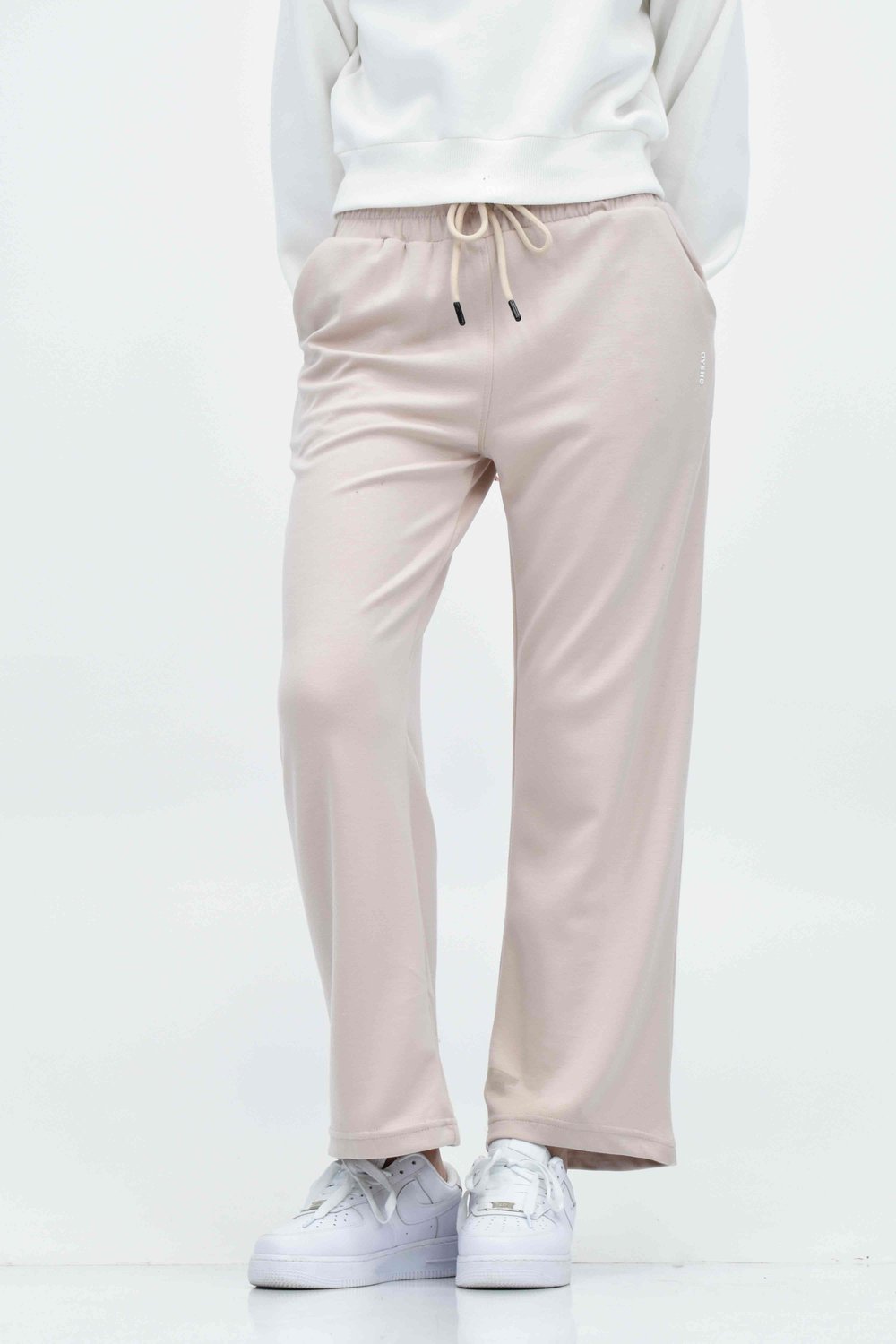  Bol Paça Cep Detaylı Eşofman Altı - Taş