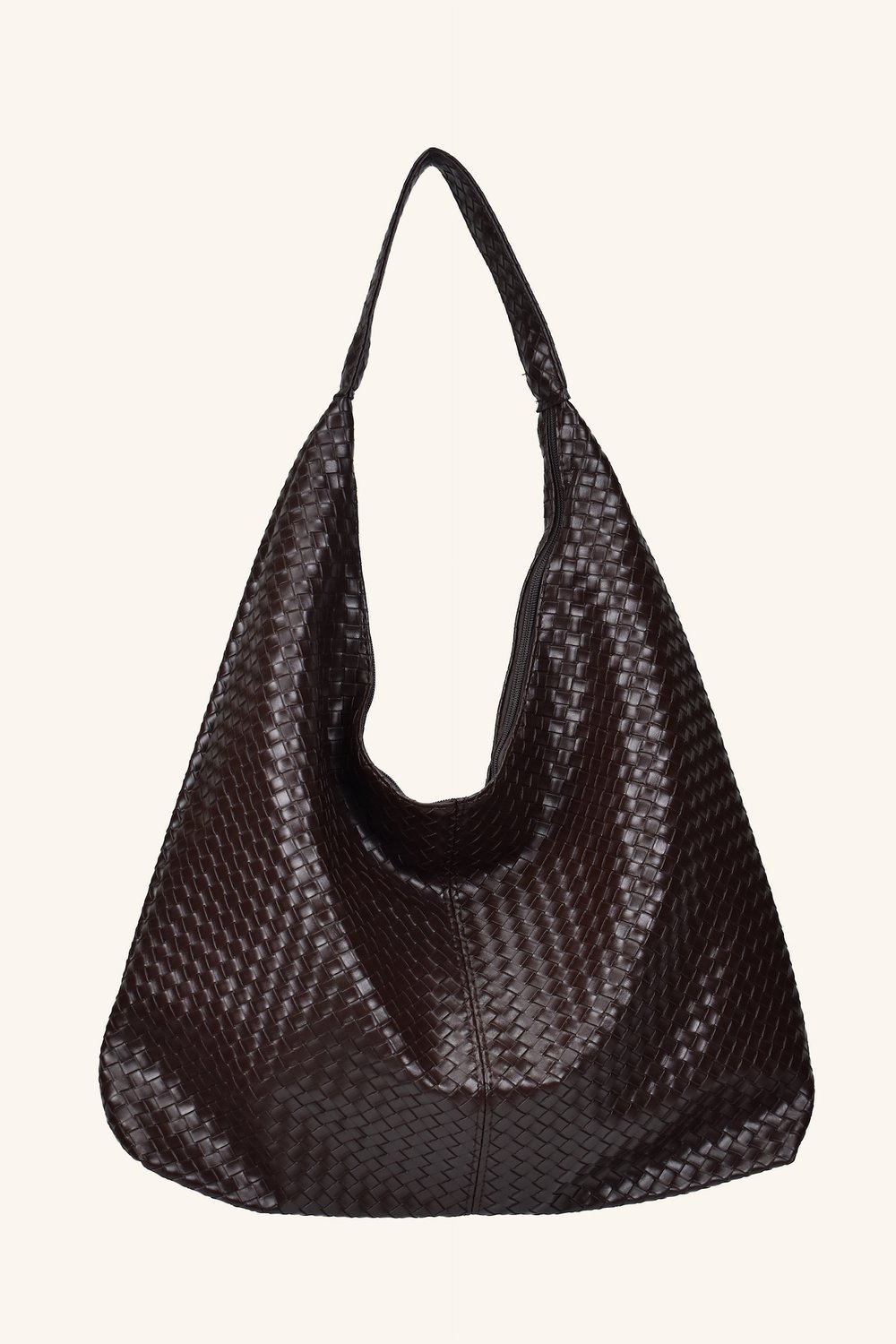 Zen Büyük Boy El ve Omuz Çantası - Kahverengi