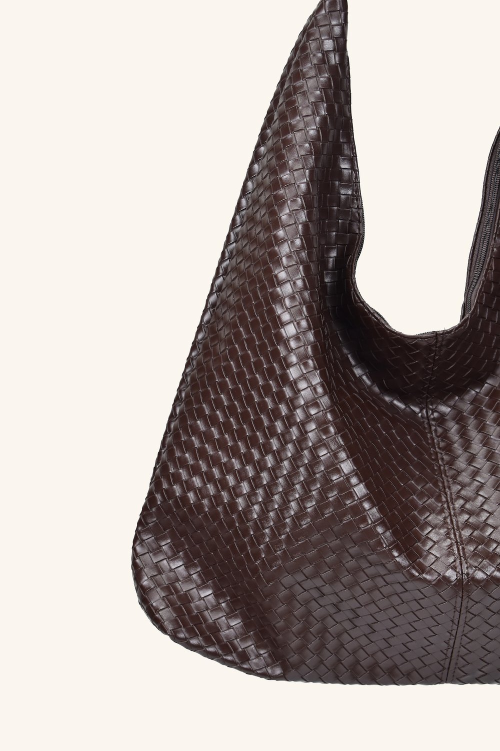 Zen Büyük Boy El ve Omuz Çantası - Kahverengi