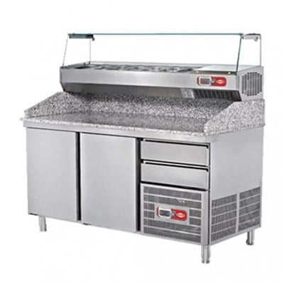 Empero Granit Tablalı Hazırlık Dolabı, 2 Kapılı, 300 L EMP.160.80.02