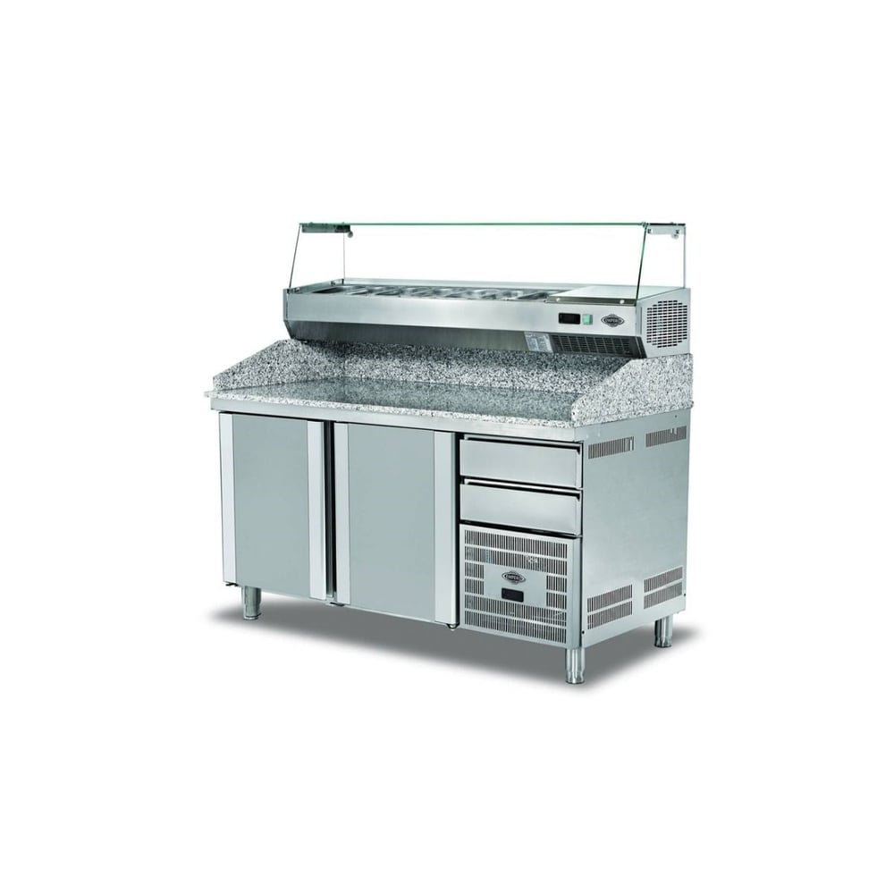 Empero Granit Tablalı Hazırlık Dolabı, 2 Kapılı, 300 L EMP.160.80.02