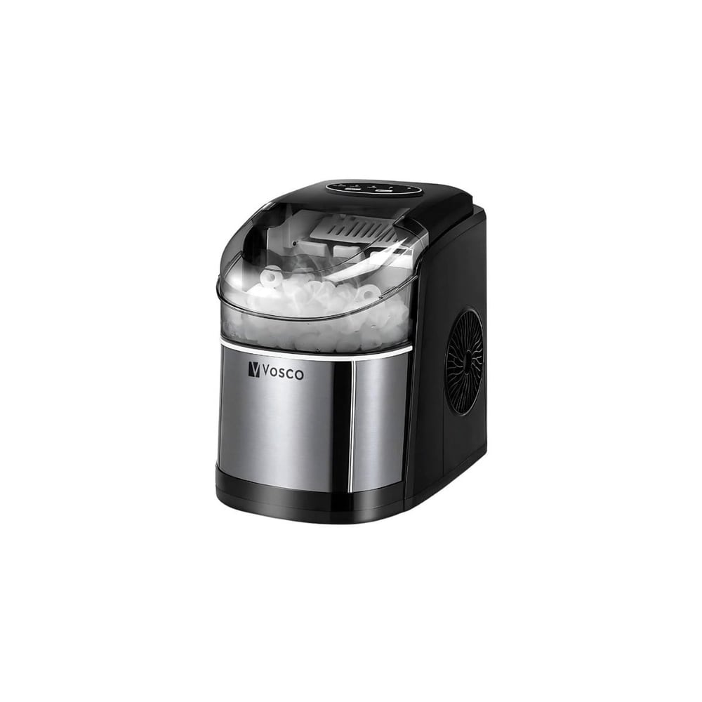 Vosco VSCB-12B Ev Tipi Parmak Buz Makinesi Hazneli 12 kg/gün Kapasite Gri