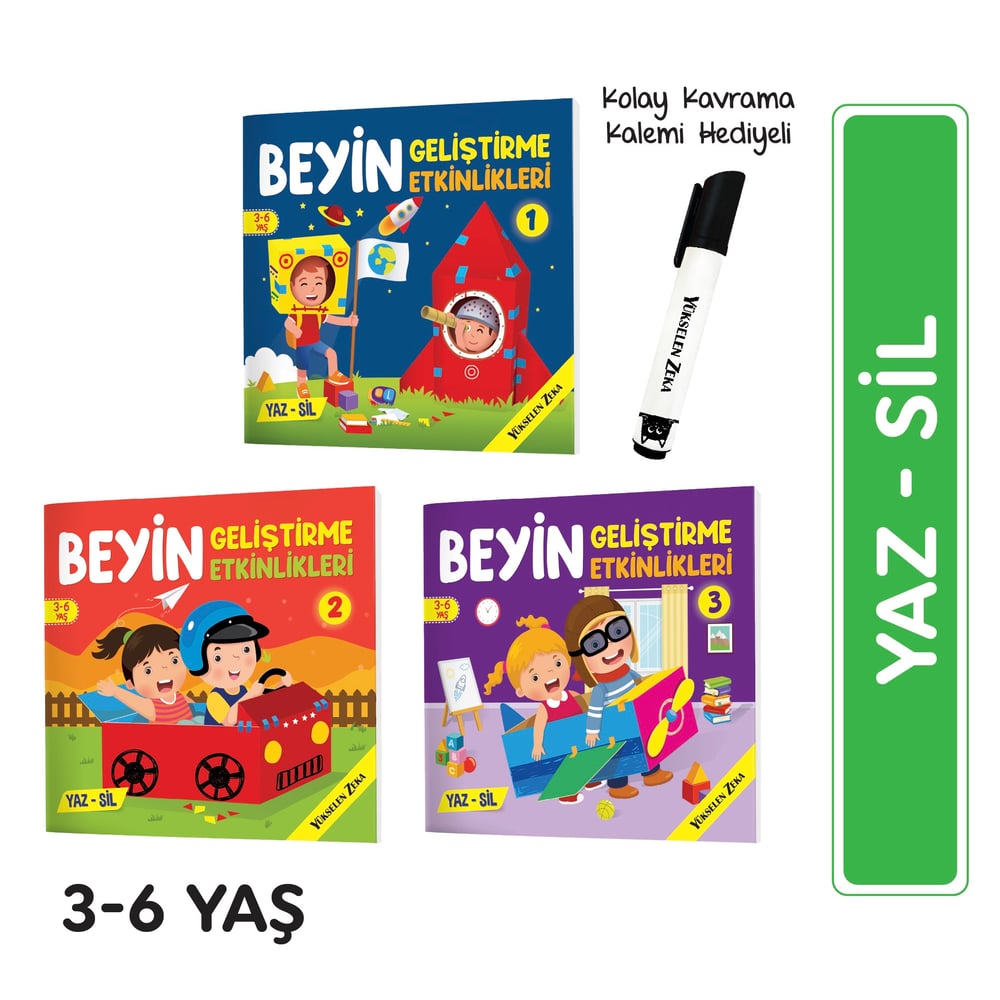 Beyin Geliştirme Etkinlikleri Yaz Sil Serisi