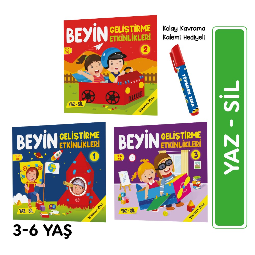Beyin Geliştirme Etkinlikleri Yaz Sil Serisi