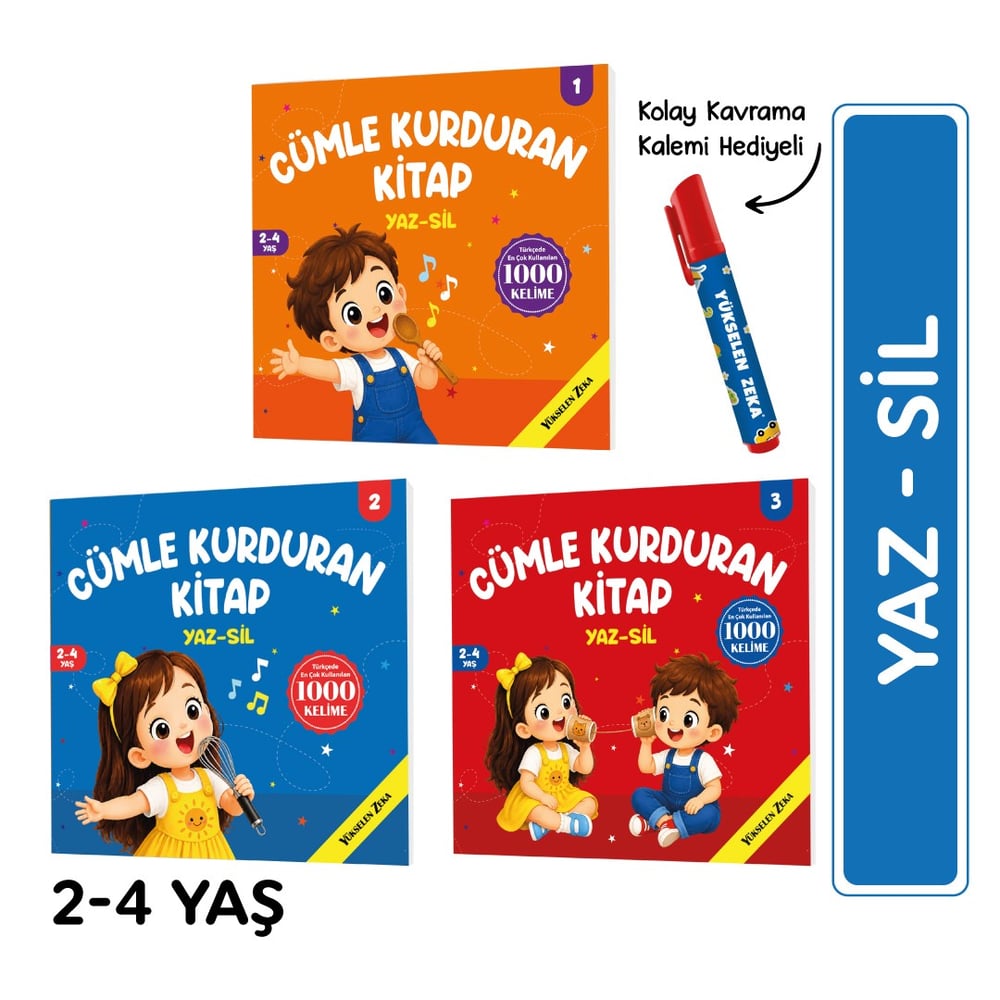 Cümle Kurduran Kitap Yaz Sil Serisi