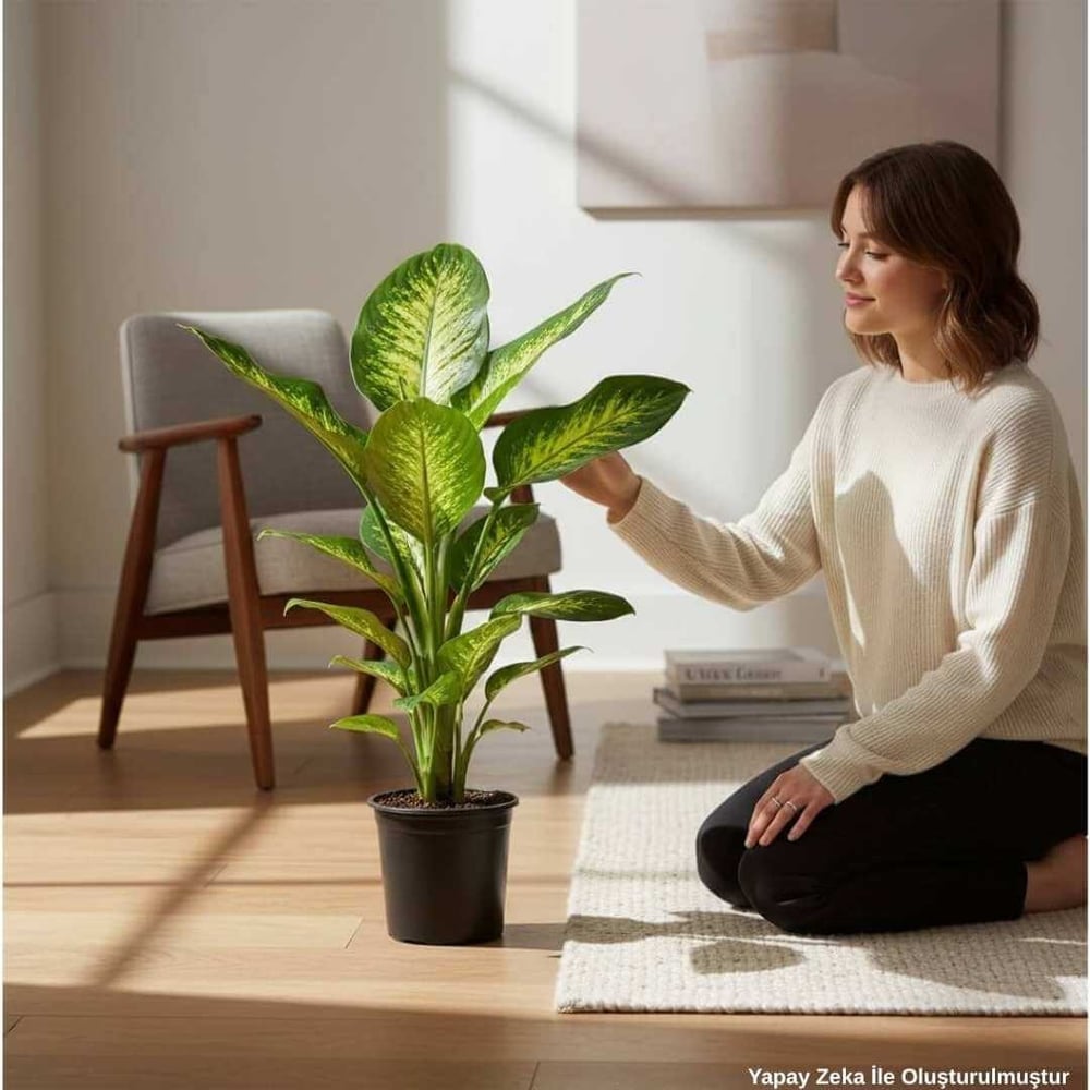 Difenbahya (Dieffenbachia Tropic Snow) 80-100 Cm