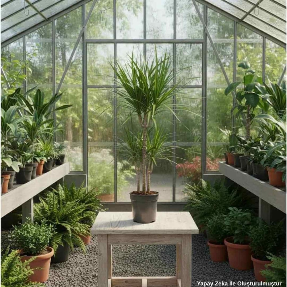 Dracaena Marginata 2 Gövdeli Yeşil