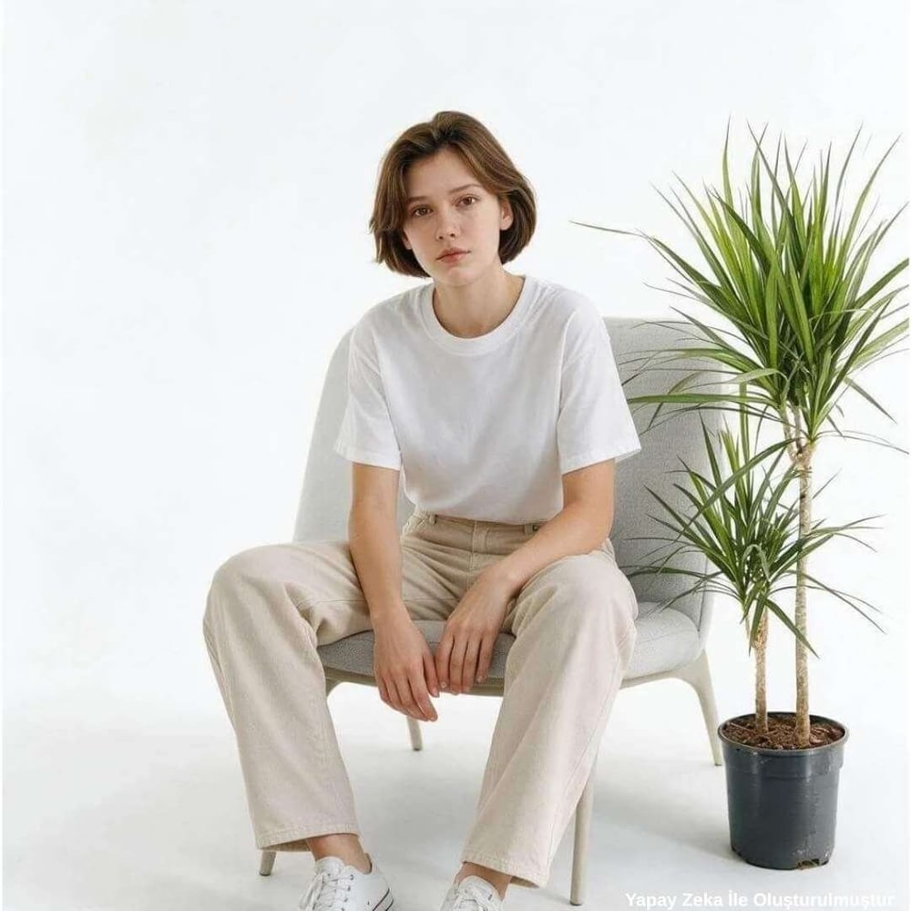 Dracaena Marginata 2 Gövdeli Yeşil