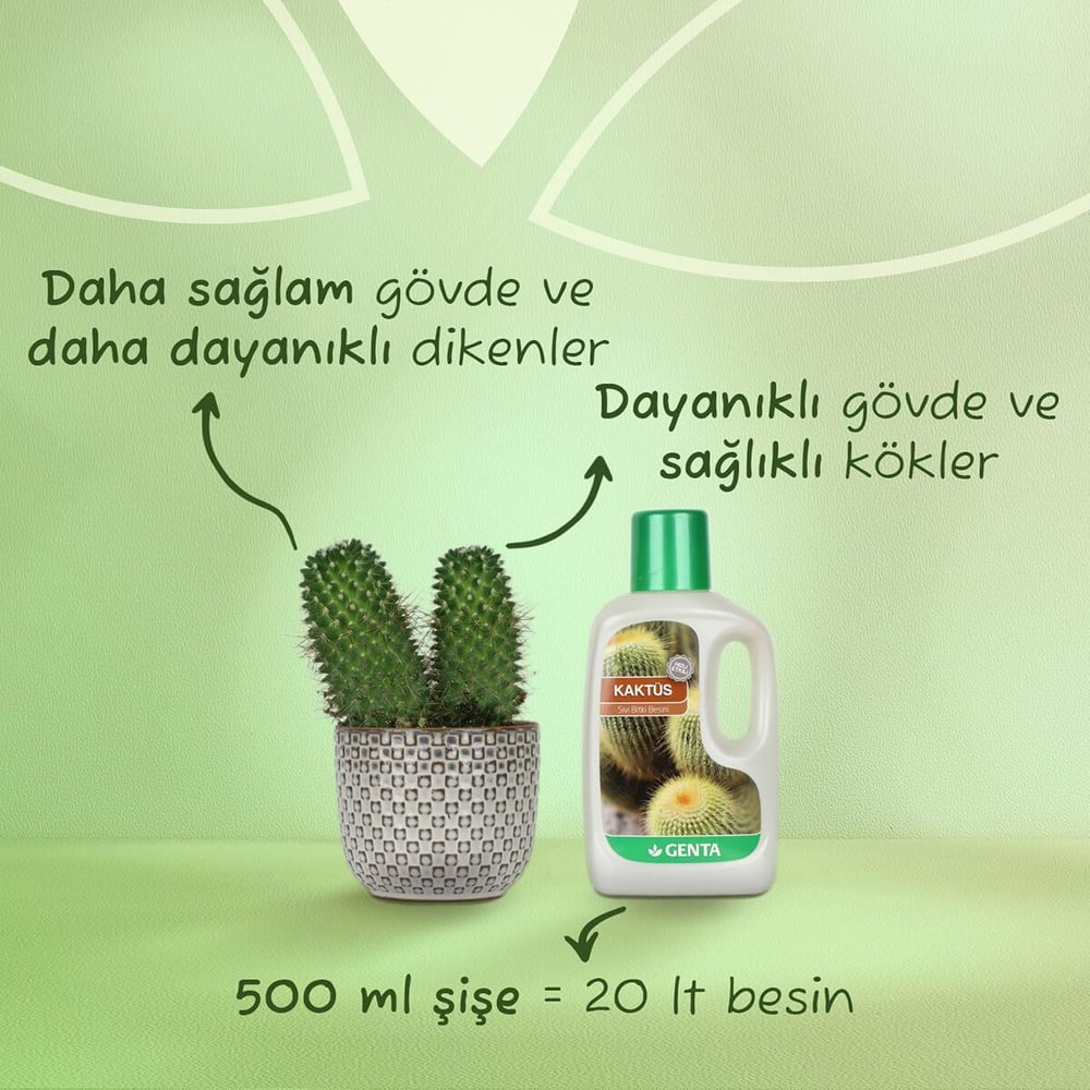 Genta Kaktüsler için Sıvı Besin (500 Ml)