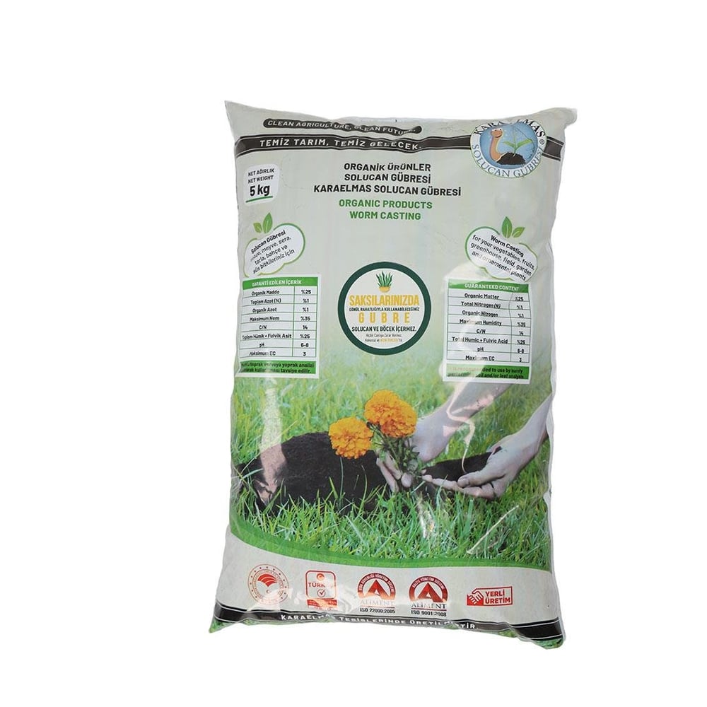 Poşette Solucan Gübresi 5 Kg