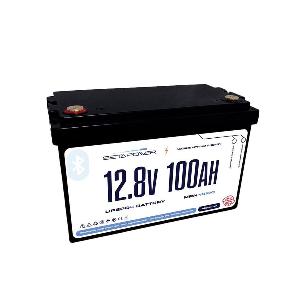 SetaMarin 12.8V 100AH LiFePO4 Bluetooth Özellikli Akü
