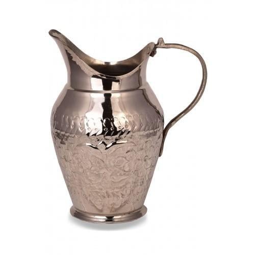 Turna Copper Antalya Jug No. 2 Hand Engraved Nickel Turna7262-2
