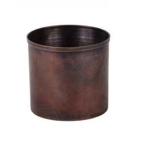 Turna Copper Spring Flower Pot 2 No 10 Cm Flat Oxide Turna2565-3