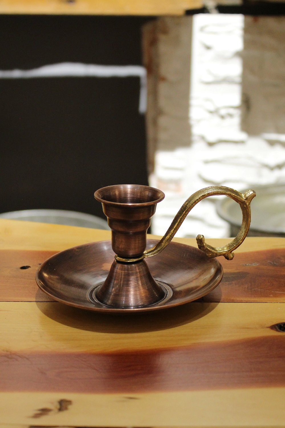 Turna Bakır Elit Mumluk & El Şamdanı Kendinden Iğneli Oksit Turna2619-3