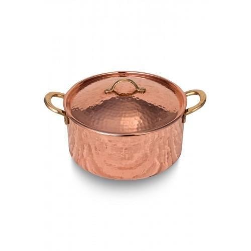 Turna Copper Italian Saucepan 6 No 26 Cm Hand Forged Red Turna8155-1