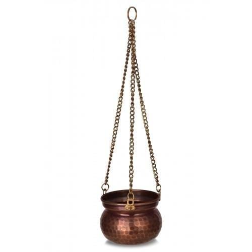 Turna Copper Pumpkin Flower Pot Set of 3 No. 2,3,4 Hand Forged Oxide Turna2572-3