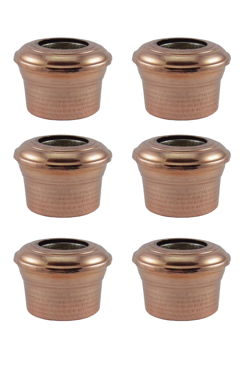 Turna Bakır Kapaklı Ehlikeyf Makine Dövme 6lı Takım Kırmızı Turna3302-61