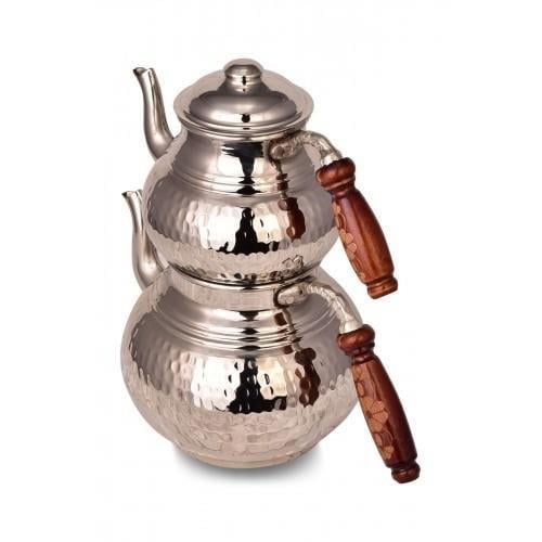 Turna Copper Classic Teapot No. 2 Thick Hand Forged Nickel Turna1951-2