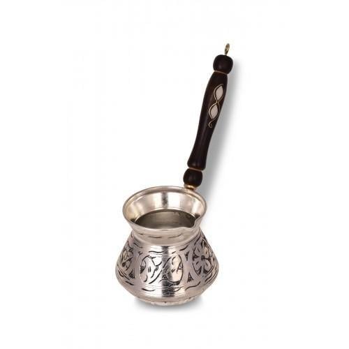 Turna Copper Ash Ash Coffee Pot 3 No 7 Cup Carving Processing Tin Turna1235-6