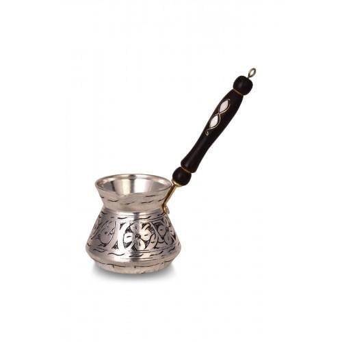 Turna Copper Ash Ash Coffee Pot 3 No 7 Cup Carving Processing Tin Turna1235-6