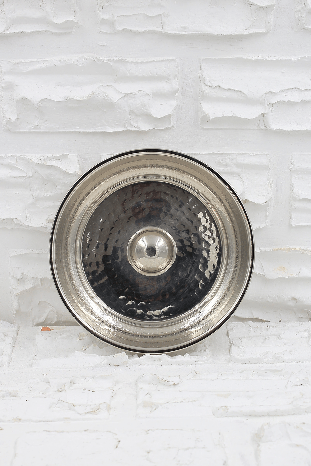 Turna Bakır Kurnacı Hamam Tası 20 Cm El Dövme Nikel Turna4054-2