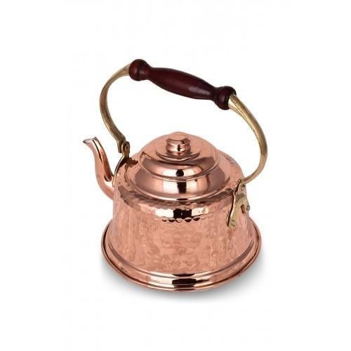 Turna Copper Maraş Teapot Hand Forged Red Crane1965-1