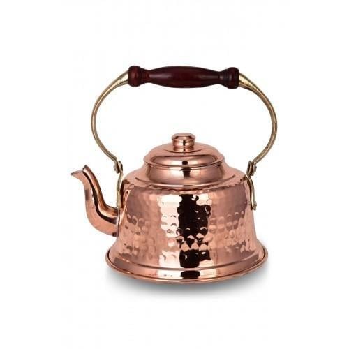 Turna Copper Maraş Teapot Hand Forged Red Crane1965-1
