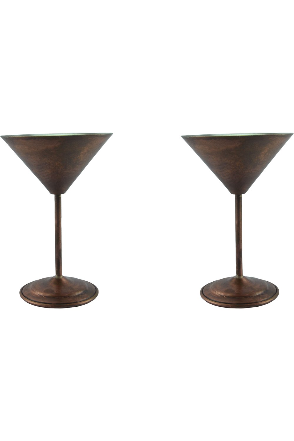 Turna Bakır Martini Kadeh Düz 250 Ml 2li Takım Oksit Turna0459-23