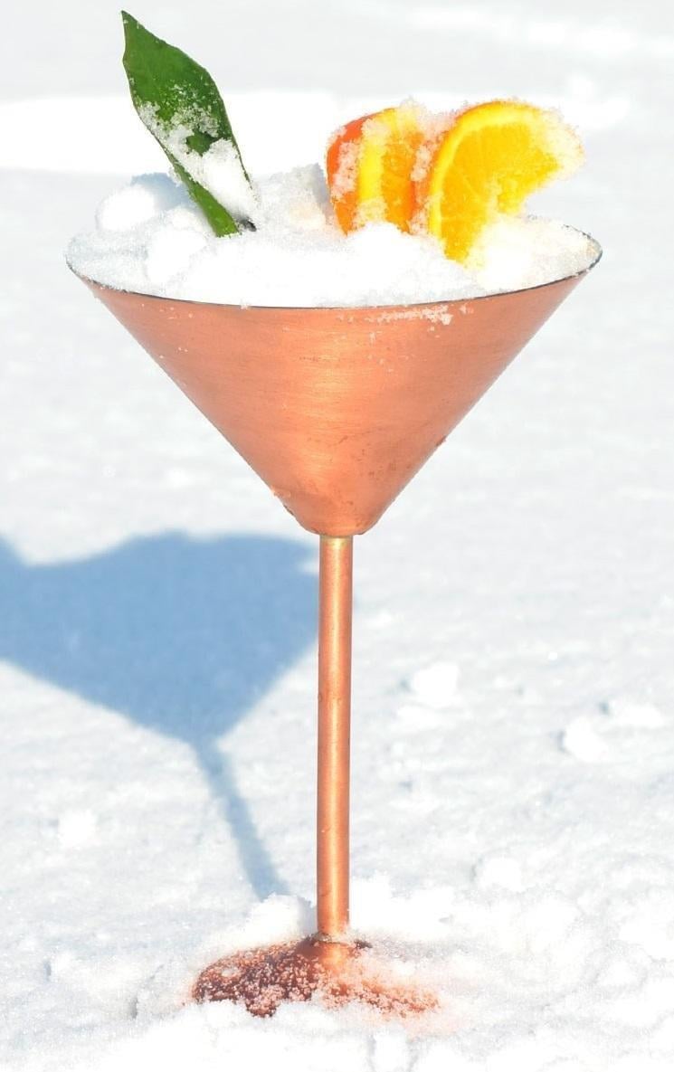 Turna Copper Martini Glass Plain 250 Ml Scotch Turna0459-4