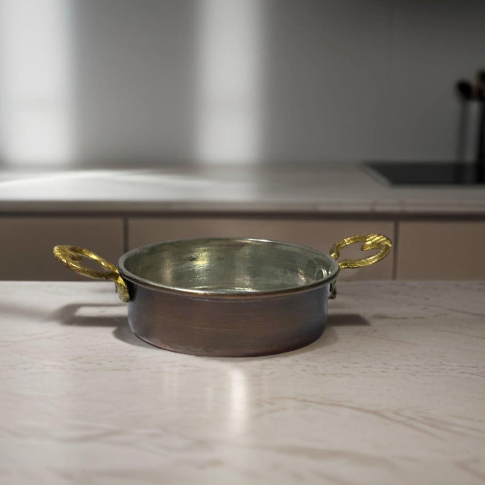 Turna Bakır Mini Kahvaltılık Kase Oksit 7,5 Cm