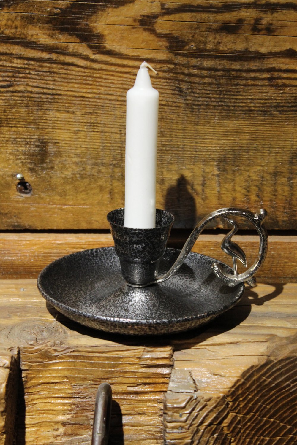 Metal Nostalji Mumluk & El Şamdanı Kendinden Iğneli Gümüş Turna2623-5