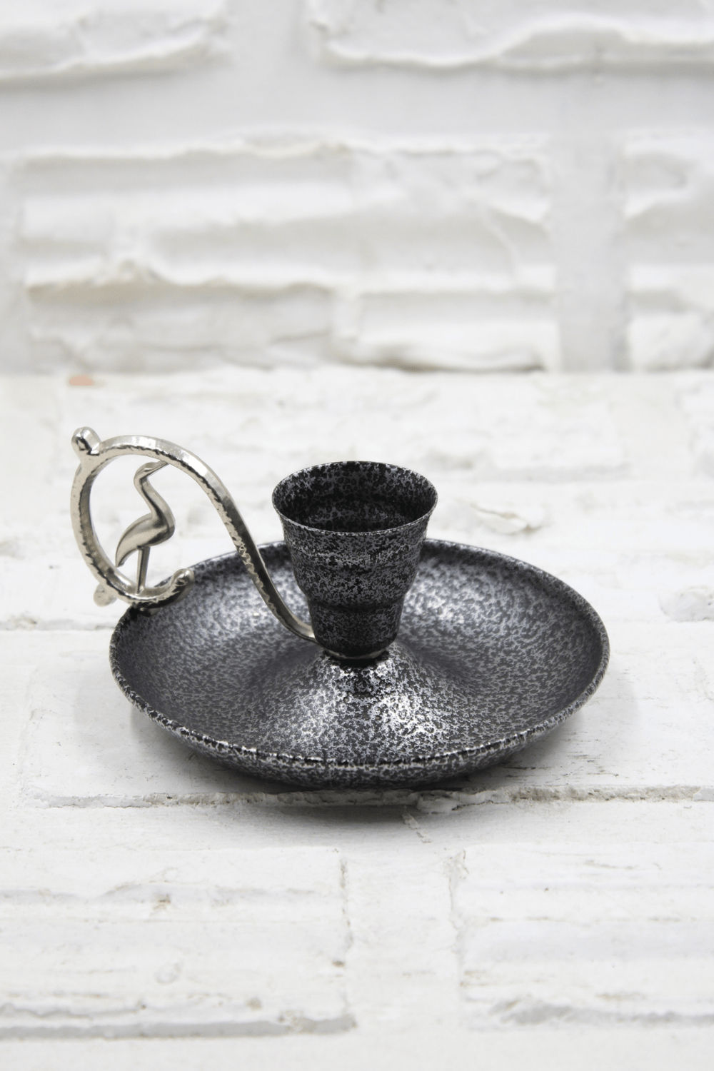 Metal Nostalji Mumluk & El Şamdanı Kendinden Iğneli Gümüş Turna2623-5