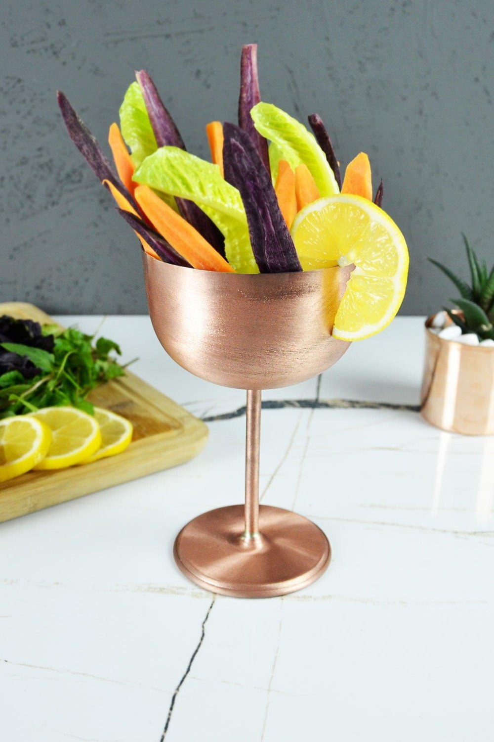 Turna Bakır Vino Şarap Kadeh 2 No Düz 400 Ml Skoç Turna0457-4