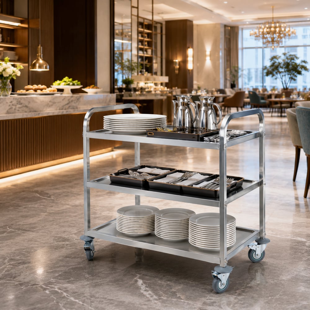 By Kitchen Demonte Servis Arabası / 3 Raflı DSA-03