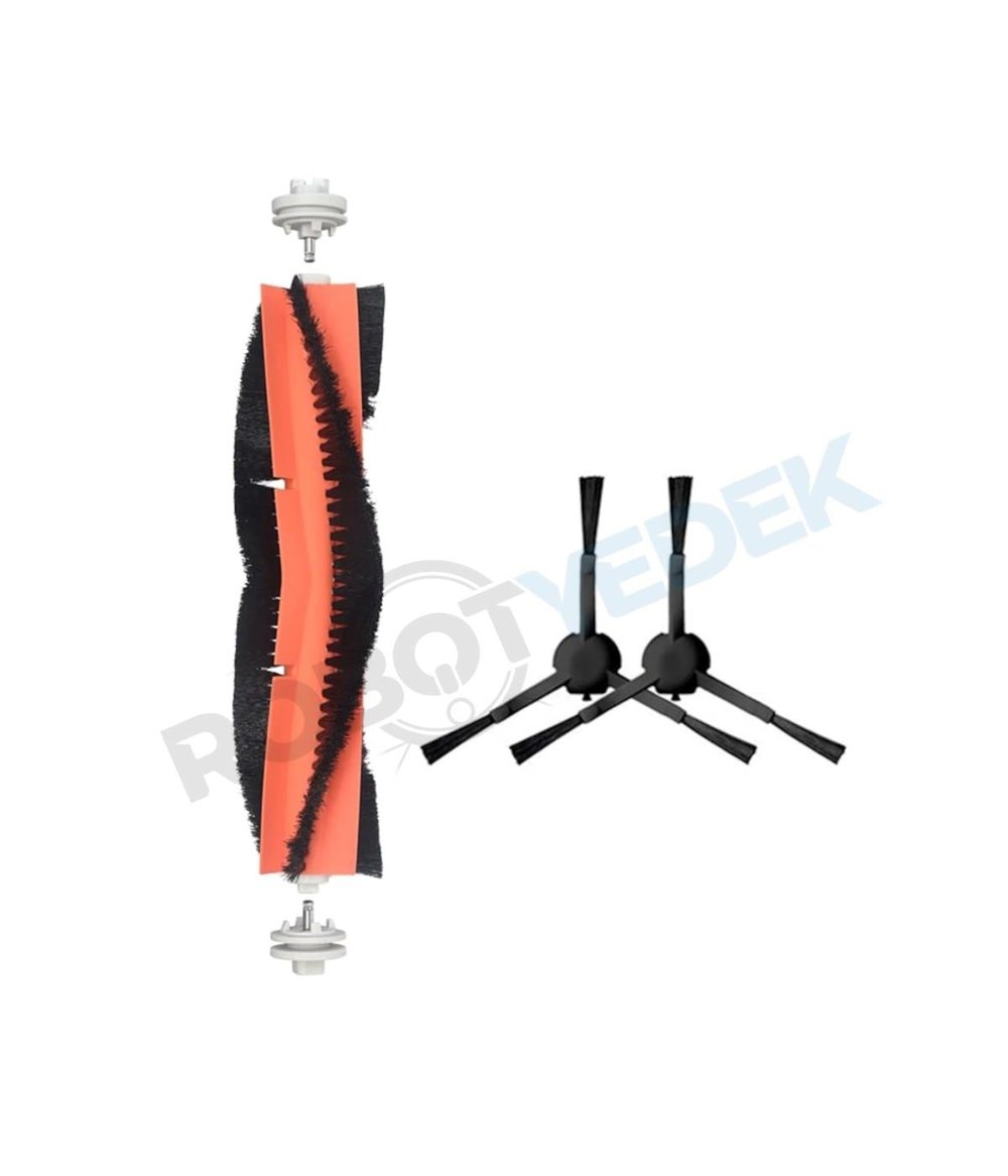 Dreame Bot L10S Pro Uyumlu Yedek Ana Fırça ve Yan Fırça-3 Parça