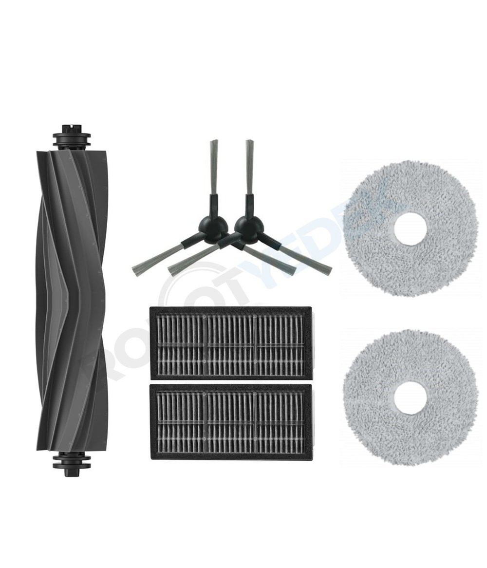 Dreame D30 Ultra Kauçuk Fırça Hepa Filtre Mop Seti-7 Parça