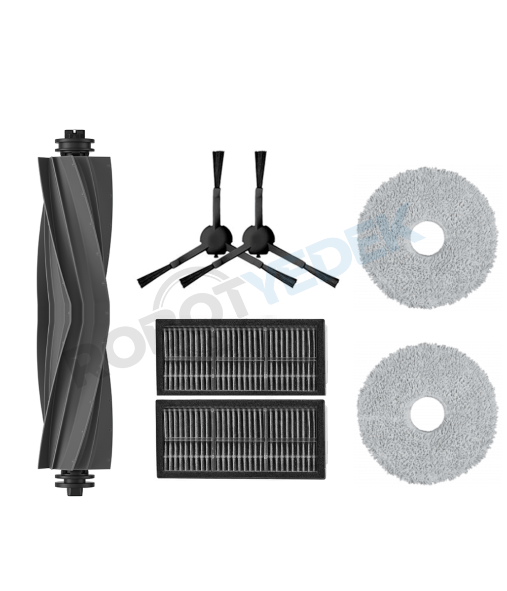Dreame L10S Pro Ultra Kauçuk Fırça Hepa Filtre Mop Seti-7 Parça