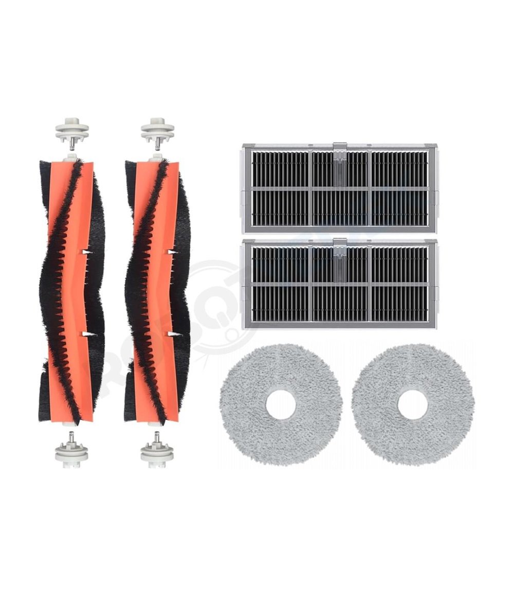 Dreame L40 Ultra Uyumlu Fırça Hepa Filtre Mop Seti-6 Parça