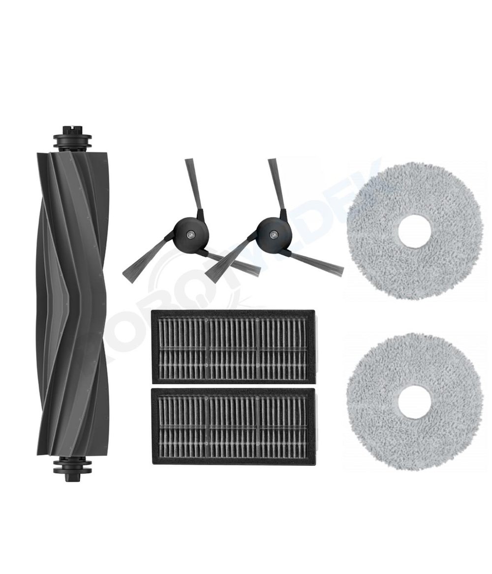 Dreame L40 Ultra Uyumlu Kauçuk Fırça Hepa Filtre Mop Seti-7 Parça