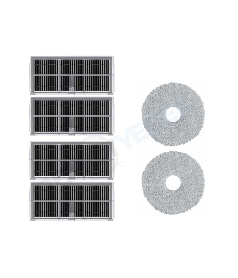 Dreame X40 Ultra Uyumlu Hepa Filtre ve Mop-6 Parça