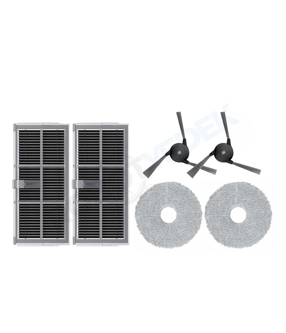 Dreame X40 Ultra Uyumlu Hepa Filtre Yan Fırça Mop-6 Parça