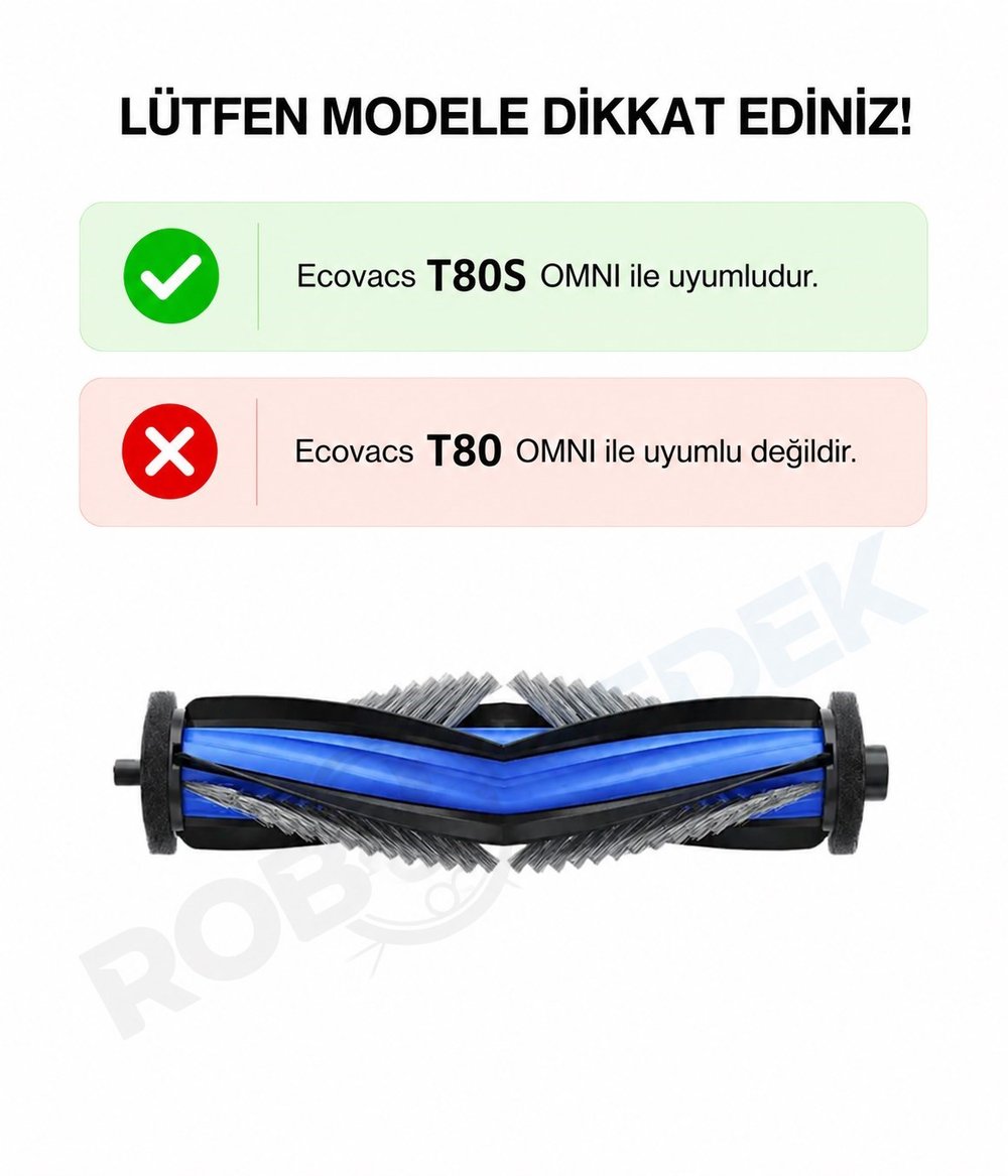 Ecovacs Deebot T80S Omni (T80DEĞİL!) Uyumlu Ana Fırça-1 Adet