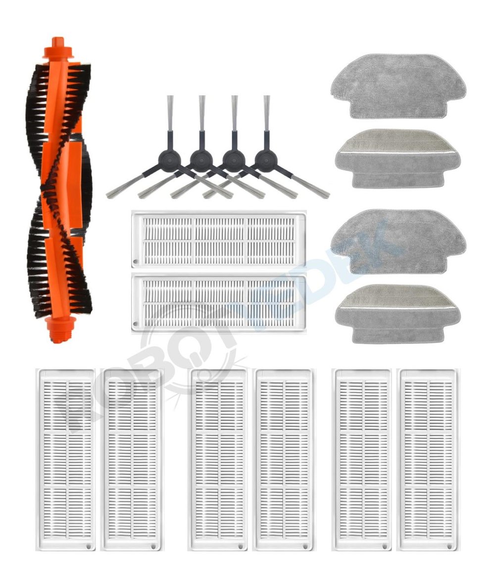 Karcher RCV 3 Uyumlu Yedek Fırça Hepa Filtre Mop Seti-17 Parça