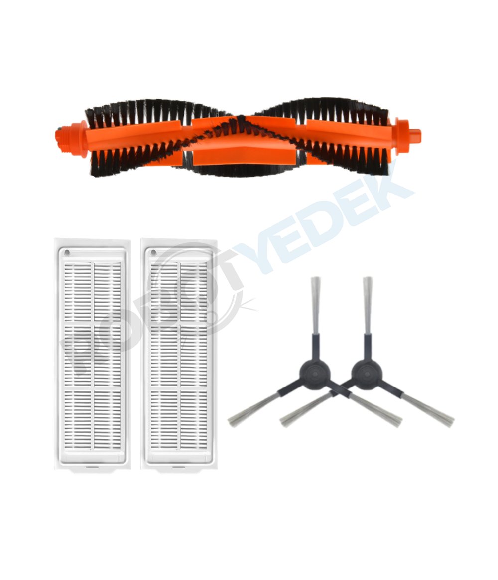 Karcher RCV 3 Uyumlu Yedek Mopsuz Fırça Hepa Filtre Seti-5 Parça