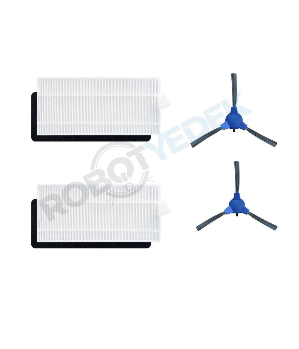 Lydsto G1 Uyumlu Yedek Hepa Filtre ve Yan Fırça-4 Parça