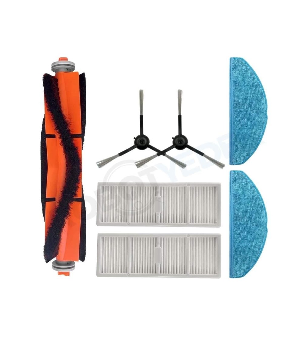 Philips 7000 Serisi Aqua-XU7000/02 İle Uyumlu Yedek Fırça Hepa Filtre Mop Seti-7 Parça